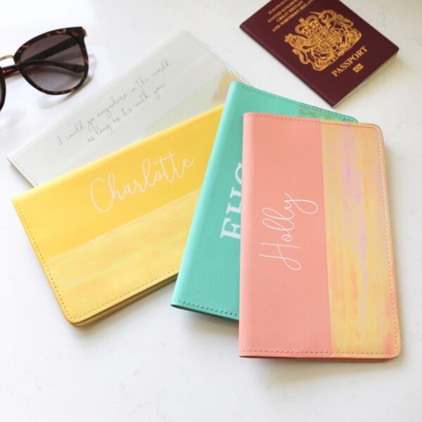 personalised travel document holder