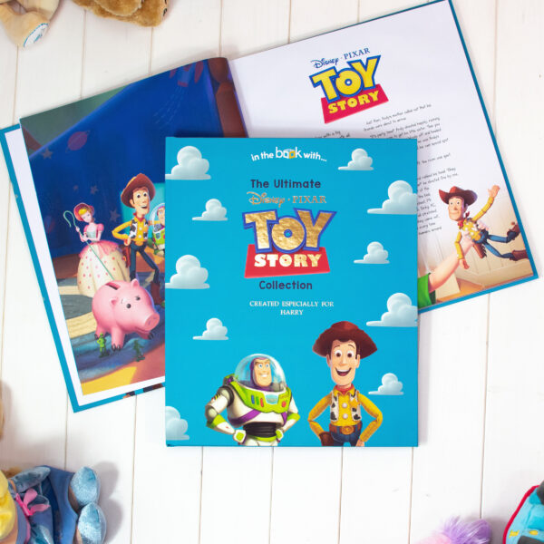 toy story book with figures